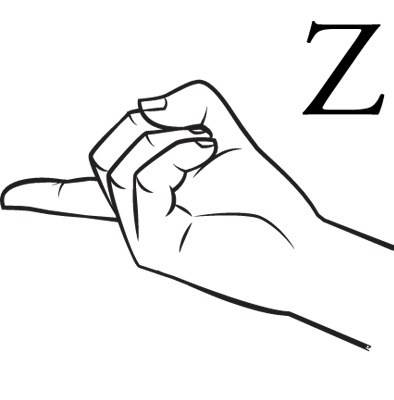 Bokstaven Z i teckenspråk